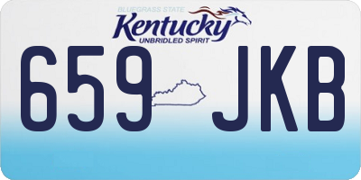 KY license plate 659JKB