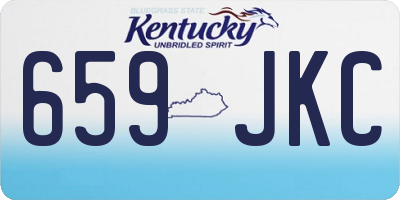 KY license plate 659JKC