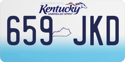 KY license plate 659JKD