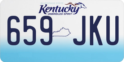 KY license plate 659JKU