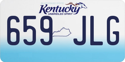 KY license plate 659JLG