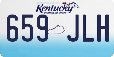 KY license plate 659JLH