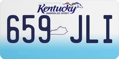 KY license plate 659JLI