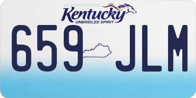 KY license plate 659JLM