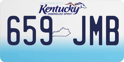 KY license plate 659JMB