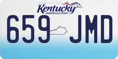 KY license plate 659JMD