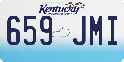 KY license plate 659JMI