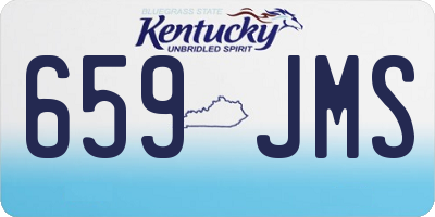 KY license plate 659JMS
