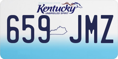 KY license plate 659JMZ