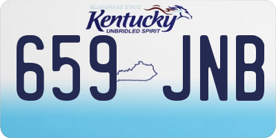 KY license plate 659JNB