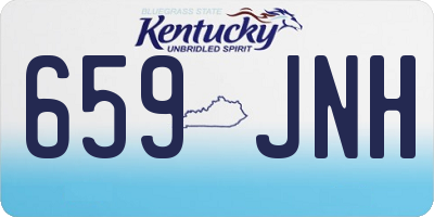 KY license plate 659JNH