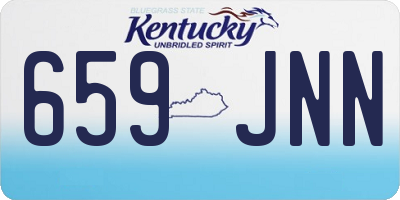 KY license plate 659JNN