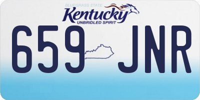 KY license plate 659JNR