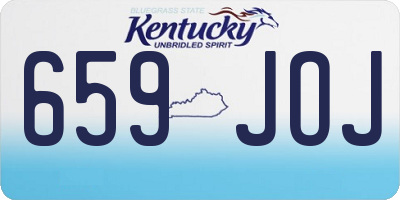 KY license plate 659JOJ