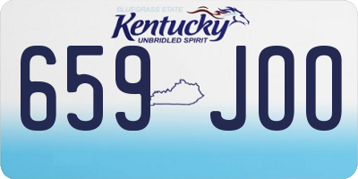 KY license plate 659JOO