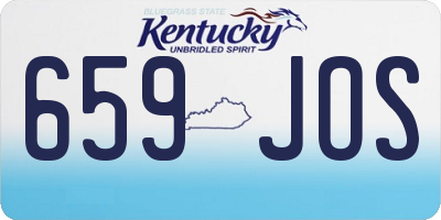 KY license plate 659JOS