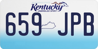 KY license plate 659JPB