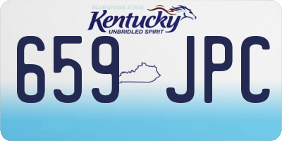 KY license plate 659JPC