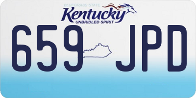 KY license plate 659JPD