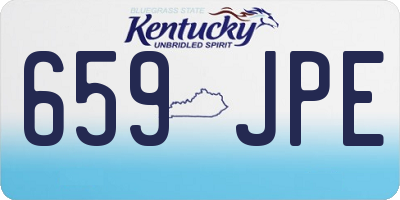 KY license plate 659JPE