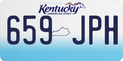 KY license plate 659JPH