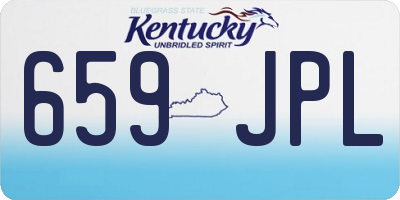 KY license plate 659JPL
