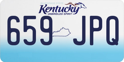 KY license plate 659JPQ