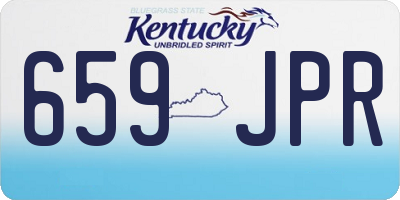 KY license plate 659JPR