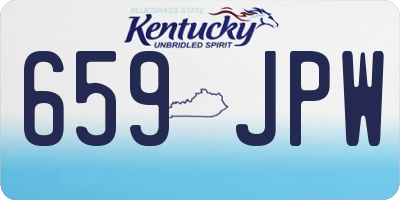 KY license plate 659JPW