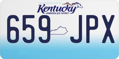 KY license plate 659JPX