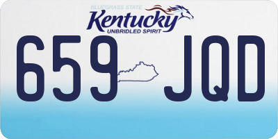 KY license plate 659JQD