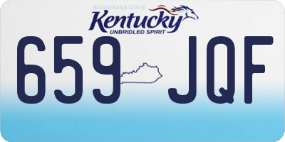 KY license plate 659JQF