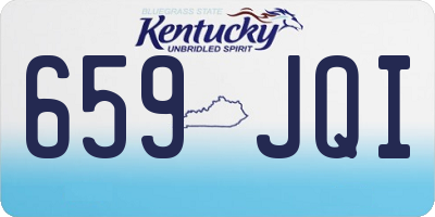 KY license plate 659JQI
