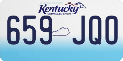 KY license plate 659JQO
