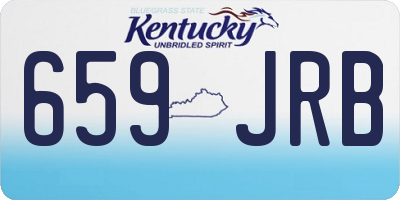 KY license plate 659JRB