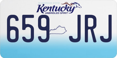 KY license plate 659JRJ