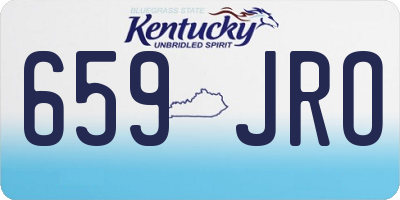 KY license plate 659JRO