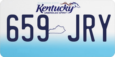 KY license plate 659JRY