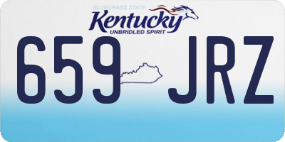 KY license plate 659JRZ