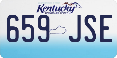 KY license plate 659JSE