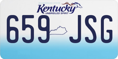 KY license plate 659JSG