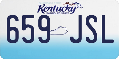 KY license plate 659JSL