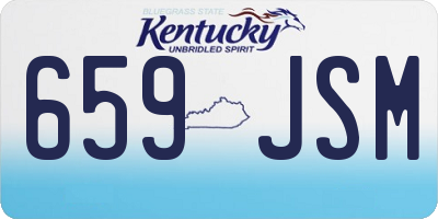 KY license plate 659JSM