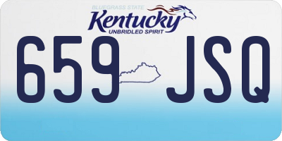 KY license plate 659JSQ