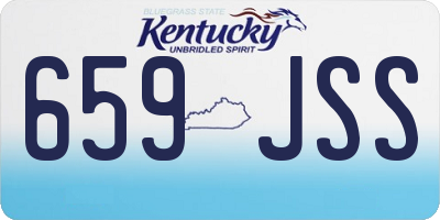 KY license plate 659JSS