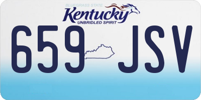KY license plate 659JSV