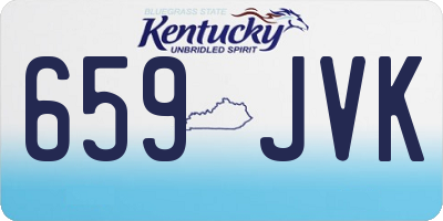 KY license plate 659JVK