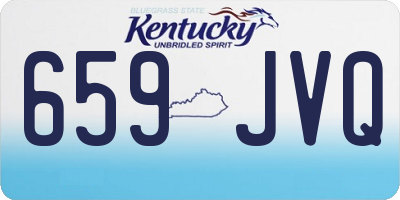 KY license plate 659JVQ