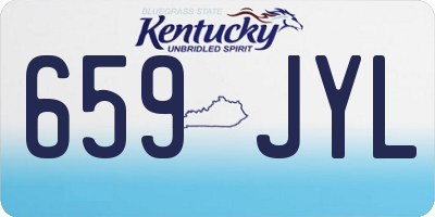 KY license plate 659JYL