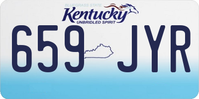 KY license plate 659JYR
